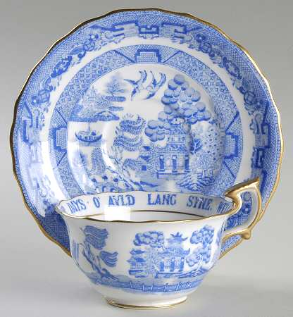 8669 Footed Cup & Saucer Set