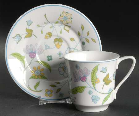 Afton Flat Cup & Saucer Set