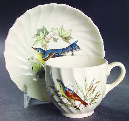 American Birds Flat Cup & Saucer Set
