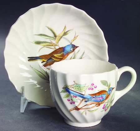 American Birds Flat Cup & Saucer Set