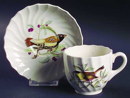 American Birds Flat Cup & Saucer Set