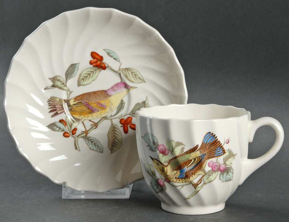 American Birds Flat Cup & Saucer Set