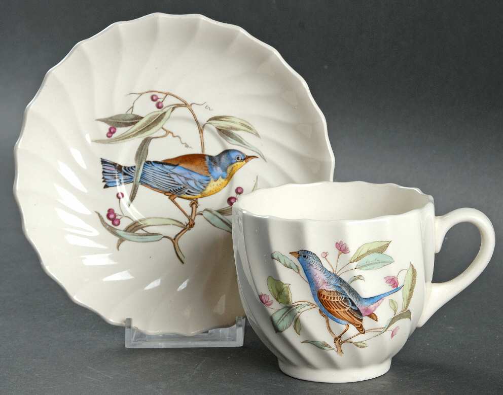 American Birds Flat Cup & Saucer Set