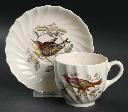 American Birds Flat Cup & Saucer Set