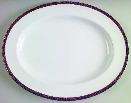 Ambassador Cobalt Blue 15" Oval Serving Platter