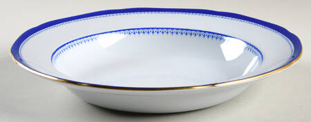 Amherst Blue Rim Soup Bowl