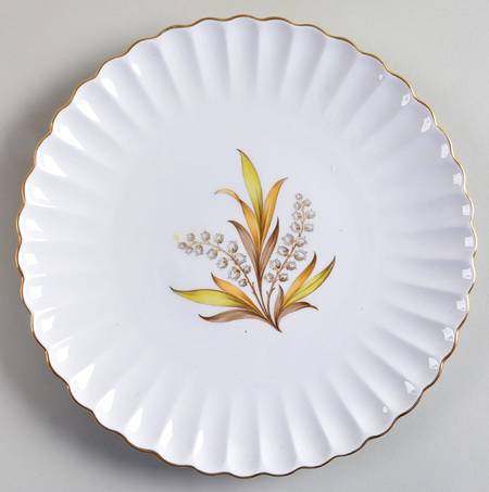 Andromeda Brown and Yellow Luncheon Plate