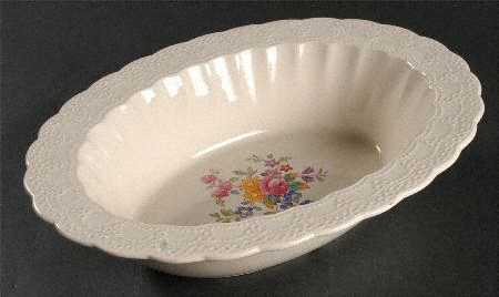 Ann Hathaway (Jewel) 9" Oval Vegetable Bowl