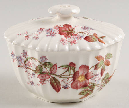 Apple Blossom Sugar Bowl & Lid