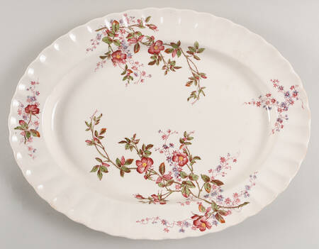 Apple Blossom 15" Oval Serving Platter