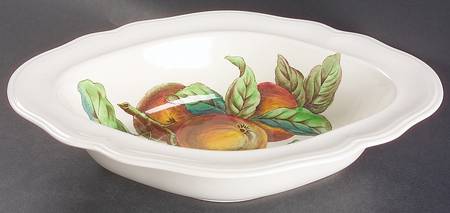 Apple 10" Oval Vegetable Bowl