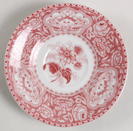 Archive Collection Cranberry Saucer for Flat Cup
