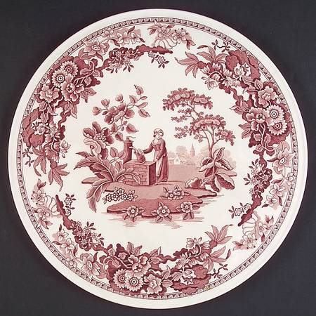 Archive Collection Cranberry Cake Plate