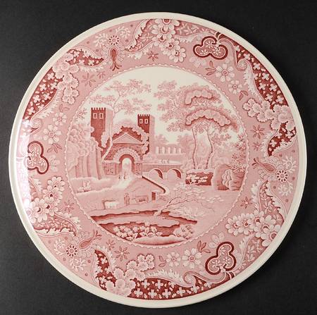 Archive Collection Cranberry Cake Plate