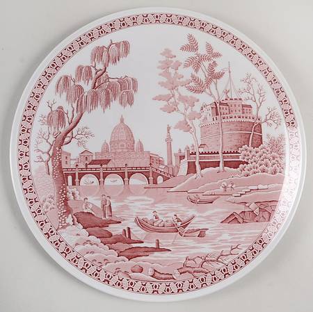 Archive Collection Cranberry Cake Plate