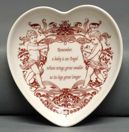 Archive Collection Cranberry Heart Shaped Dish