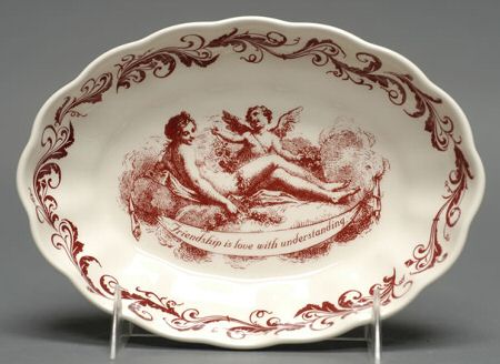 Archive Collection Cranberry 6" Oval Tray