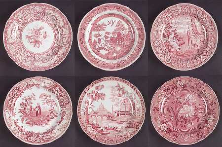 Archive Collection Cranberry (Set of 6) Dinner Plate(Georgian,21,22,23,24,25,26