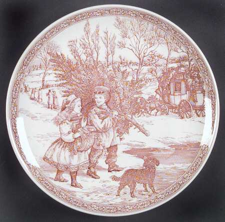 Archive Collection Cranberry Dessert Luncheon Plate