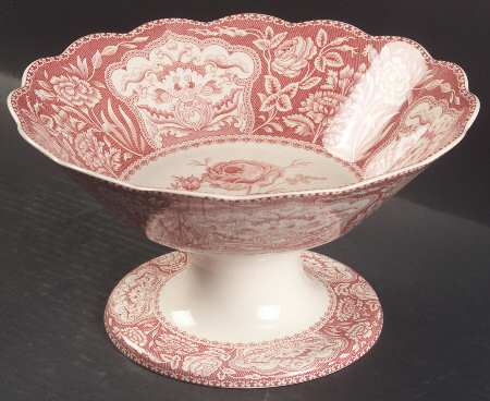 Archive Collection Cranberry Round Compote (Height X Width)