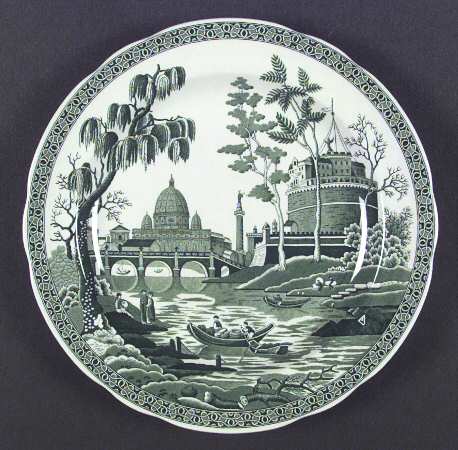 Archive Collection Green Dinner Plate by Spode