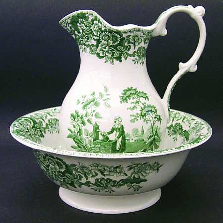 Archive Collection Green 40 Oz Pitcher and Bowl Set