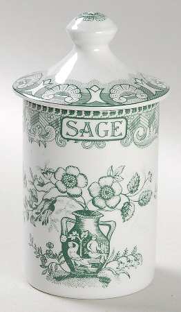 Archive Collection Green Spice Jar Set Individual Jar & Lid