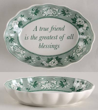 Archive Collection Green 6" Oval Tray