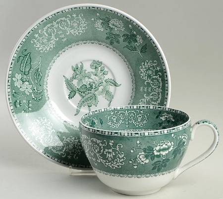 Archive Collection Green Jumbo Cup & Saucer Set