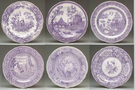 Archive Collection Lilac Dinner Plate - Set of 6 Motifs