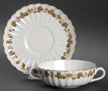 Ardsley Flat Cream Soup Bowl & Saucer Set