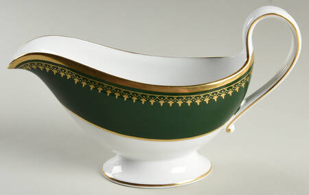 Ashdown Leather Green Gravy Boat