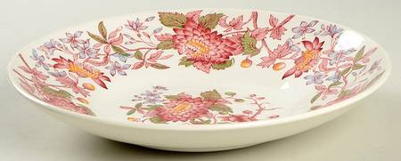 Aster Red (Gadroon) Bread and Butter Bowl