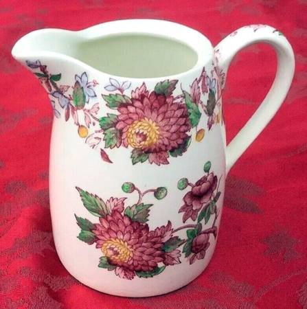 Aster Red (Gadroon) Hot Water Jug No Lid