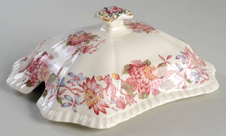 Aster Red (Gadroon) Lid for Small Tureen