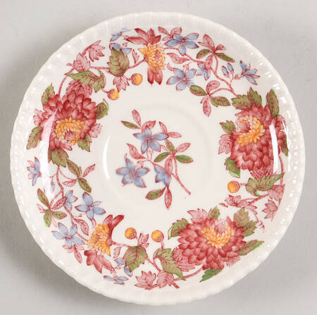 Aster Red (Gadroon) Saucer for Demitasse Cup