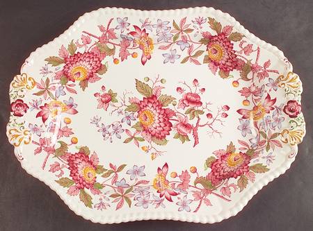 Aster Red (Gadroon) Underplate for Tureen