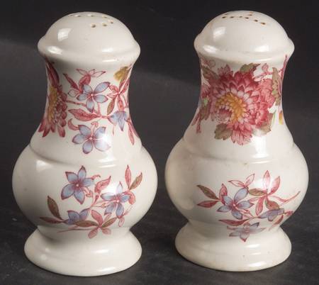 Aster Red (Gadroon) Salt & Pepper Set