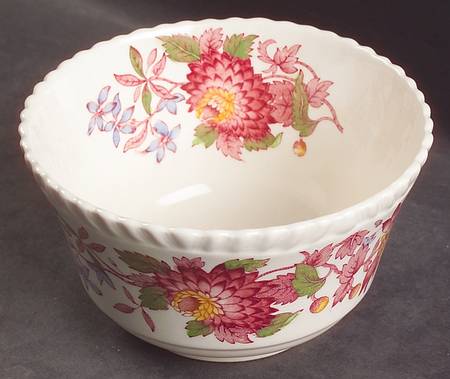 Aster Red (Gadroon) Cranberry Bowl
