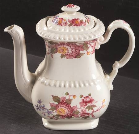 Aster Red (Gadroon) Coffee Pot & Lid