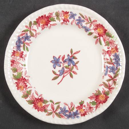 Aster Red (Gadroon) Small Bread & Butter Plate