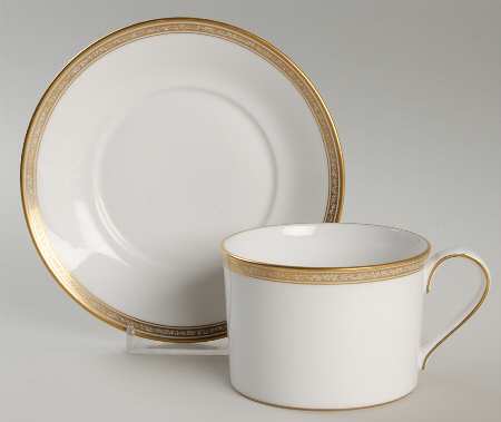 Athena Flat Cup & Saucer Set
