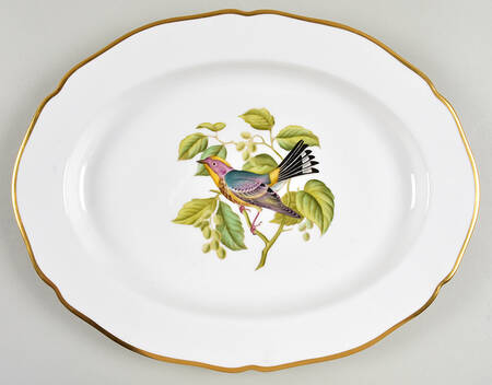 Audubon Birds 15" Oval Serving Platter