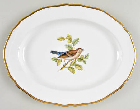 Audubon Birds 12" Oval Serving Platter