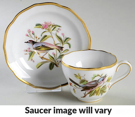 Audubon Birds Flat Cup & Saucer Set