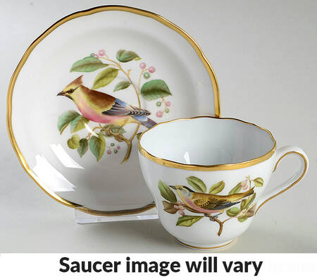 Audubon Birds Flat Cup & Saucer Set
