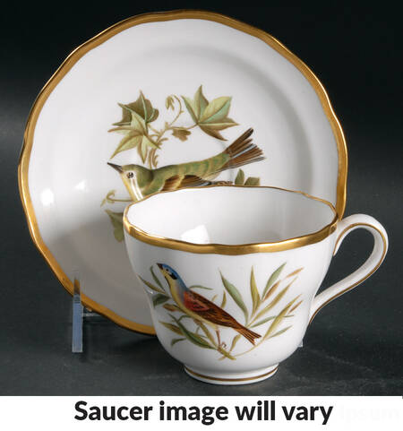 Audubon Birds Flat Cup & Saucer Set