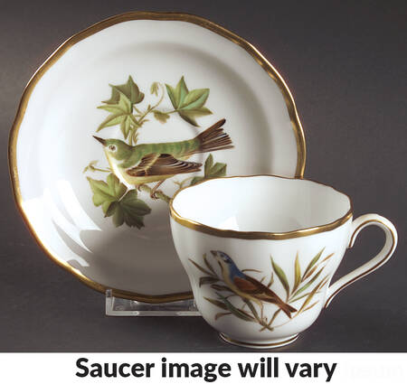 Audubon Birds Flat Cup & Saucer Set