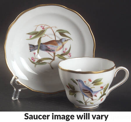 Audubon Birds Flat Cup & Saucer Set