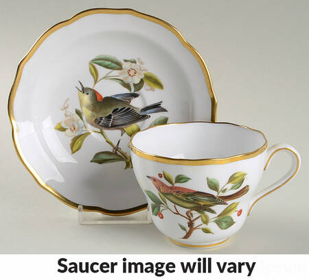 Audubon Birds Flat Cup & Saucer Set